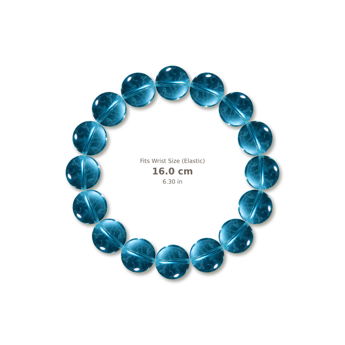 Blue Topaz Bracelet bracelet design — contact spacing 10mm, reference-style soft shadow, no string v9