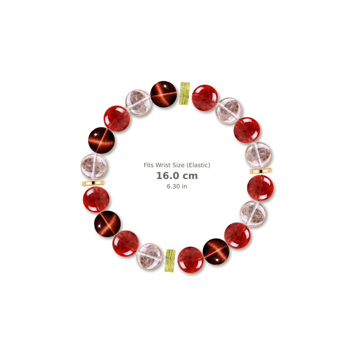 Bold Rhythm Bracelet mixed crystal bracelet design — alternating beads with evenly spaced accents and reference-style soft shadow