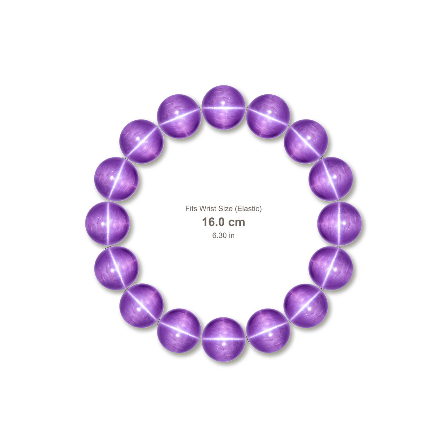 Cat's Eye Kunzite Bracelet bracelet design — contact spacing 10mm, reference-style soft shadow, no string v9