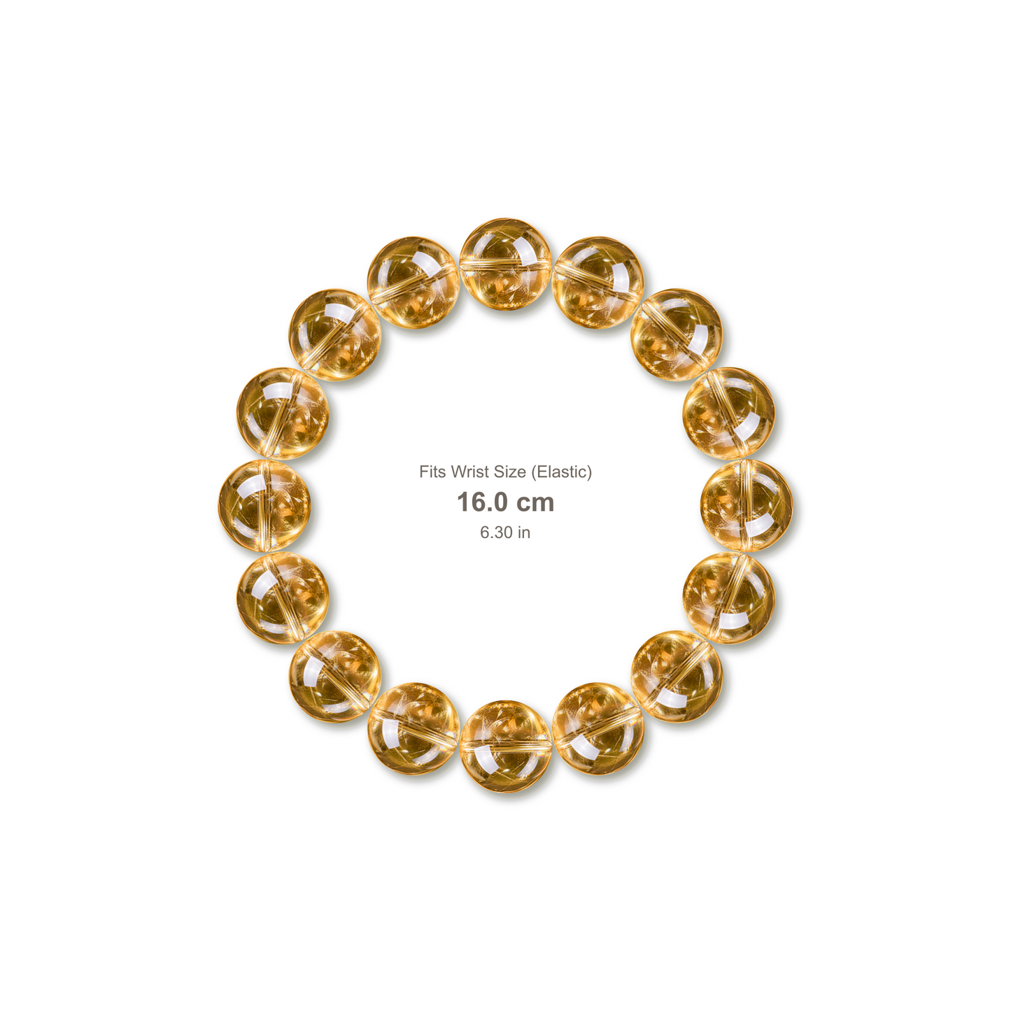 Champagne Azeztulite Bracelet bracelet design — contact spacing 8mm, reference-style soft shadow, no string v9
