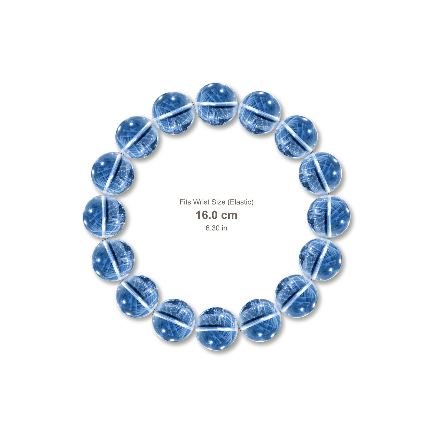 Dumortierite Quartz Bracelet bracelet design — contact spacing 10mm, reference-style soft shadow, no string v9