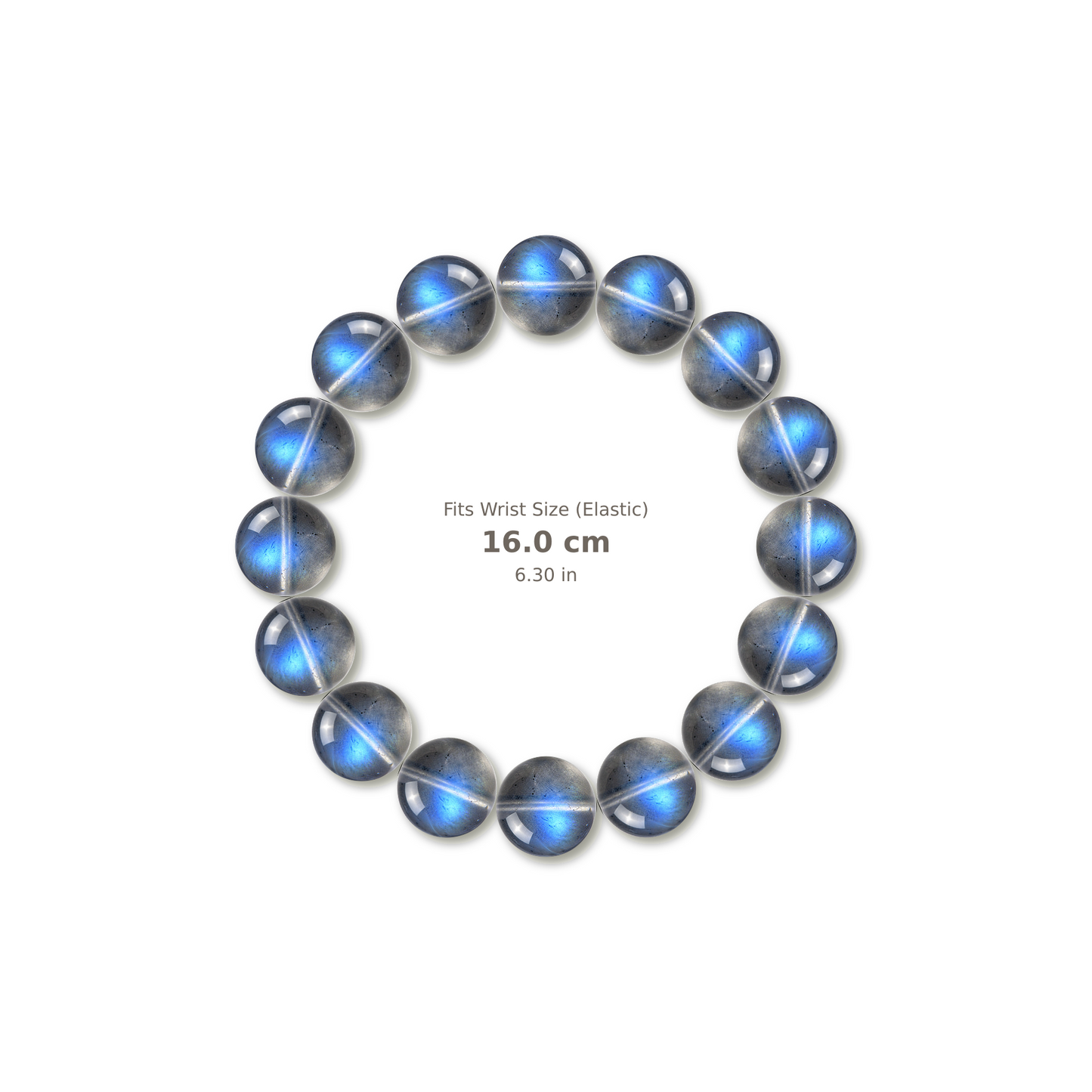 Gray Moonstone Bracelet bracelet design — contact spacing 8mm, reference-style soft shadow, no string v9