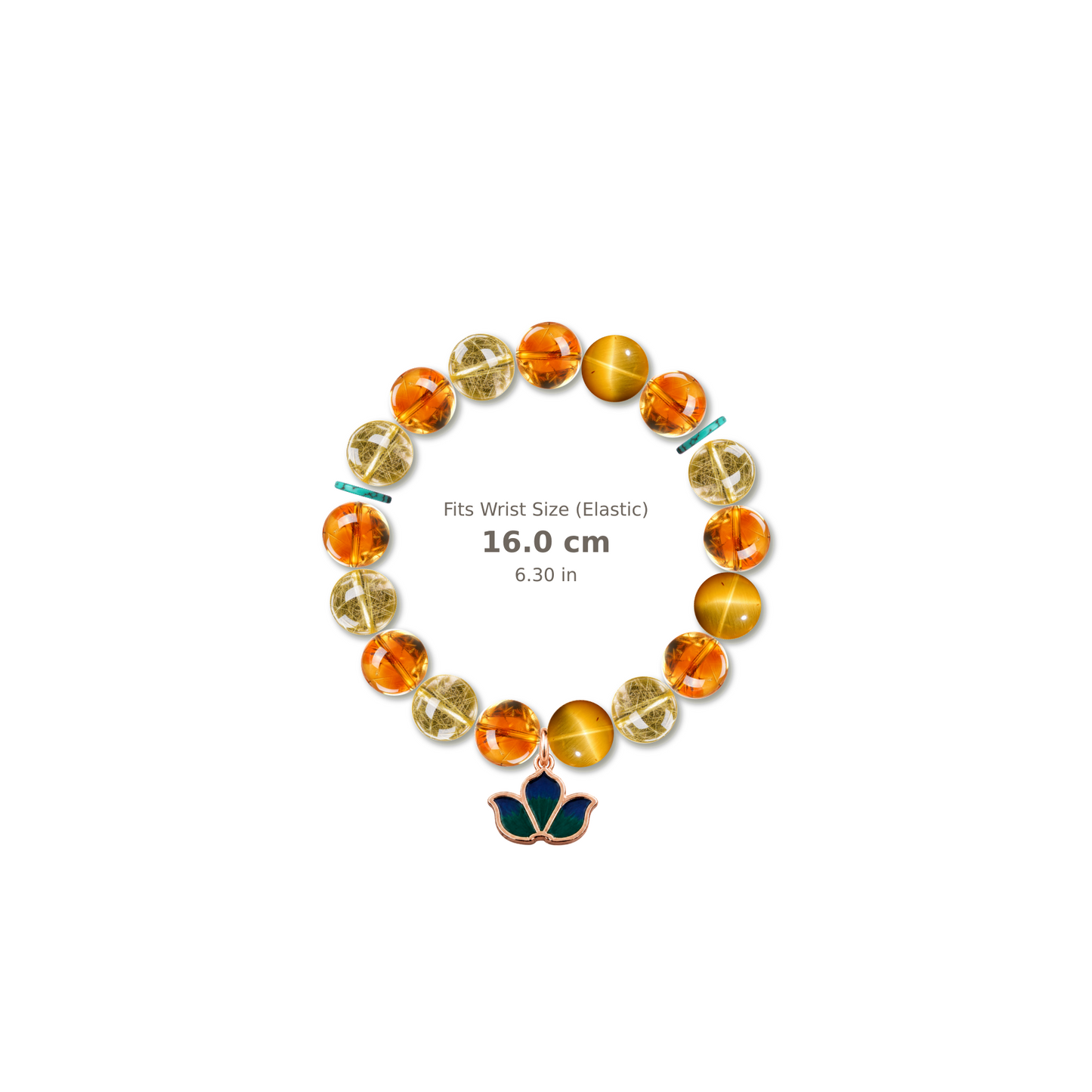Lucky Star Bracelet mixed crystal bracelet design — alternating beads with evenly spaced accents and reference-style soft shadow