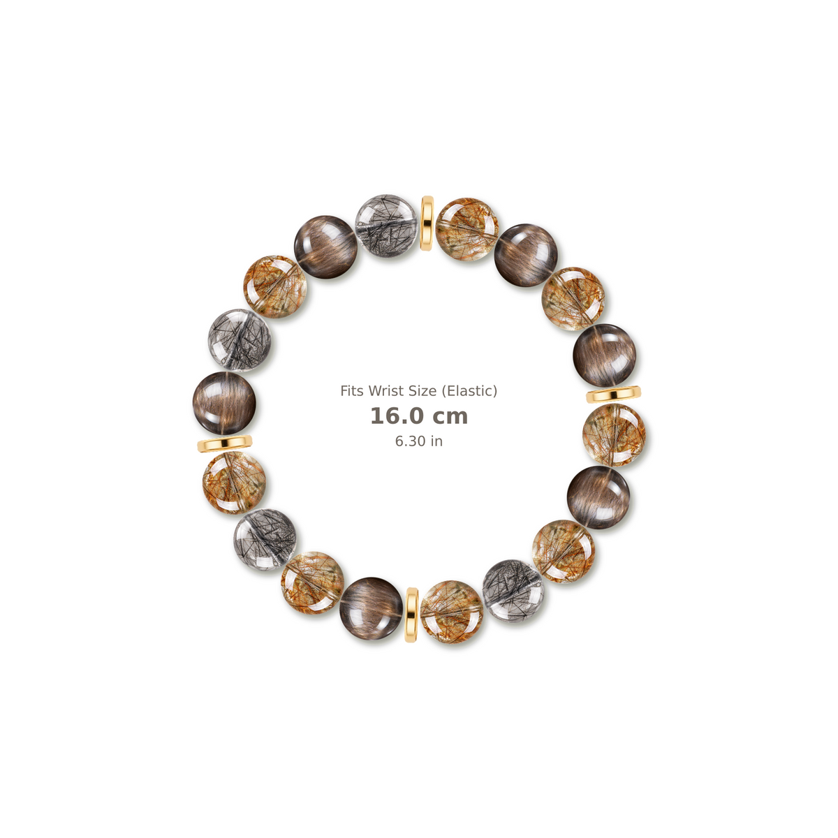 Serendipity Bracelet mixed crystal bracelet design — alternating beads with evenly spaced accents and reference-style soft shadow