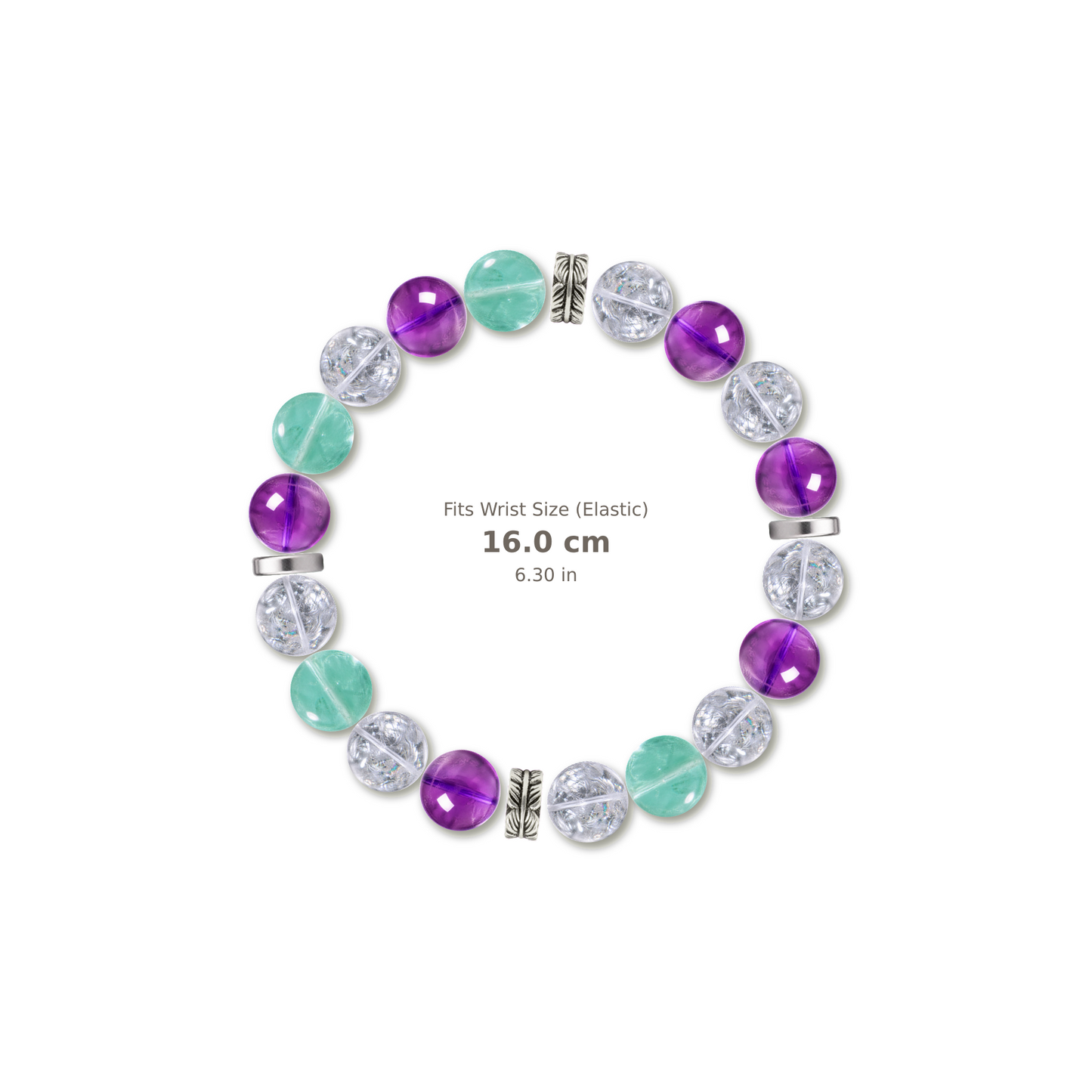 Silver Vision Bracelet bracelet design — evenly distributed accents v3