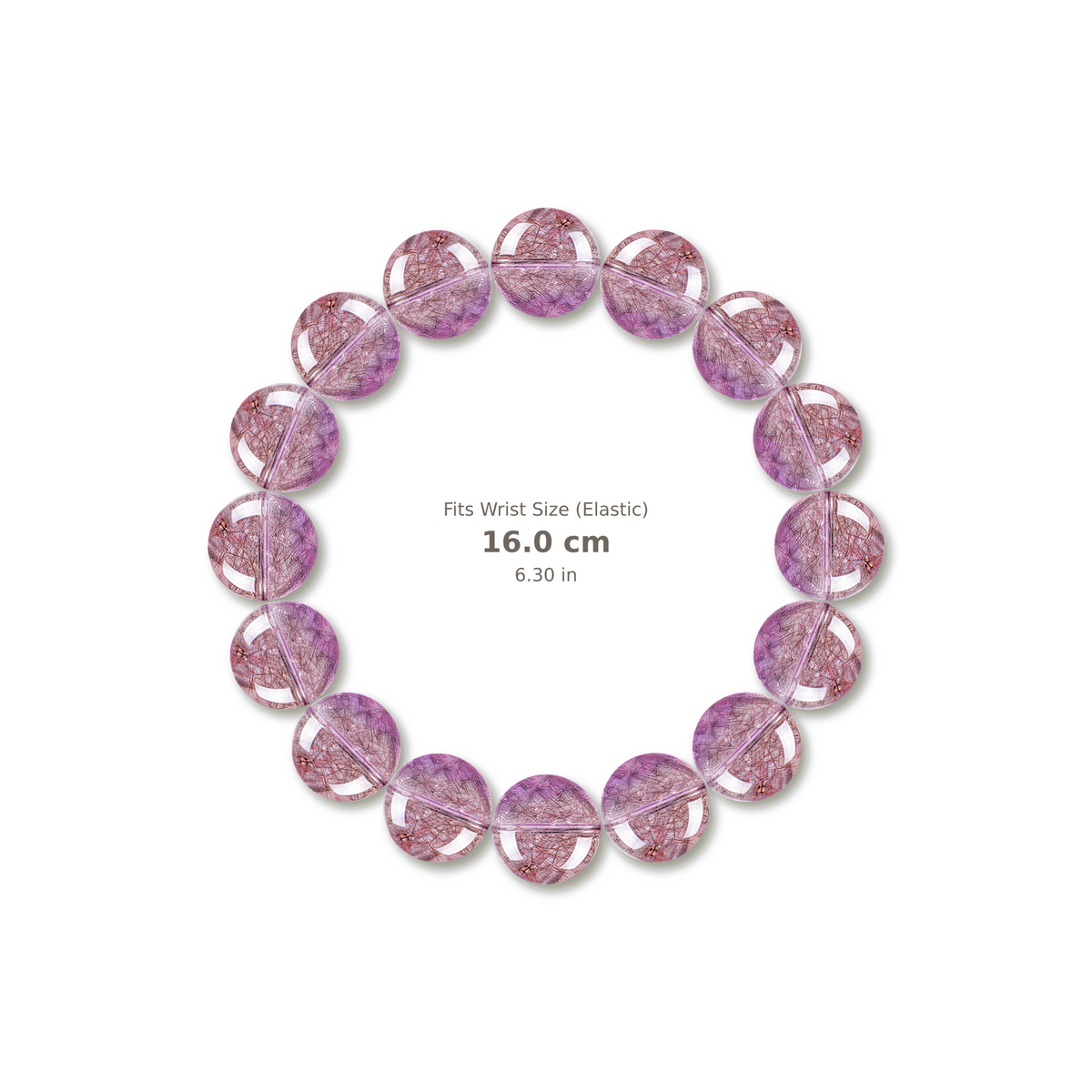 Super Seven Bracelet bracelet design — contact spacing 10mm, reference-style soft shadow, no string v9