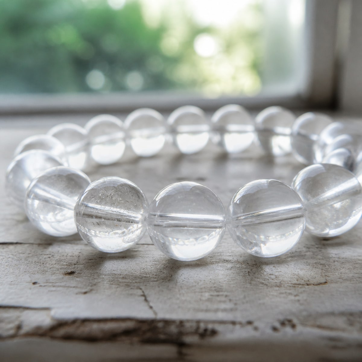 Clear Quartz crystal bracelet collection