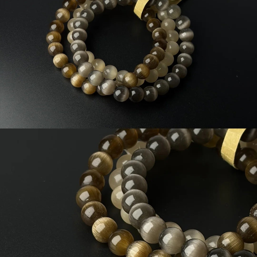 Earthlight Cat’s Eye Three Bracelet Set