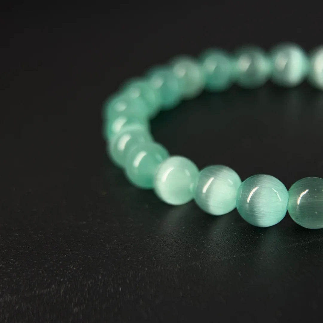 Fresh Harmony Cat’s Eye Three-Bracelet Set