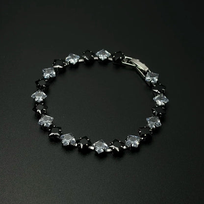 Alternating Color Cubic Zirconia Bracelet