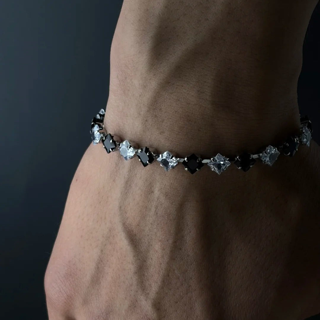 Alternating Color Cubic Zirconia Bracelet