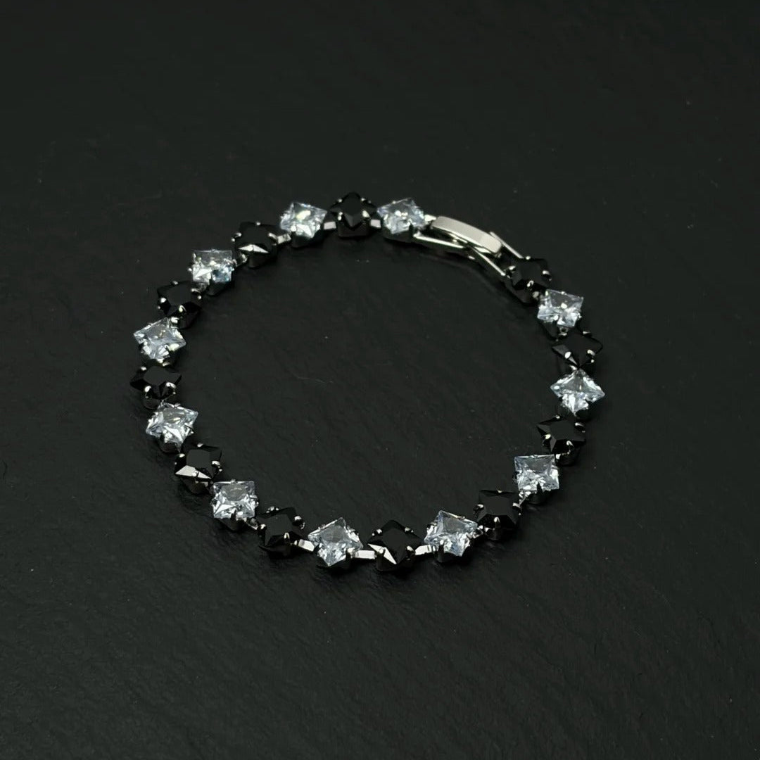 Alternating Color Cubic Zirconia Bracelet
