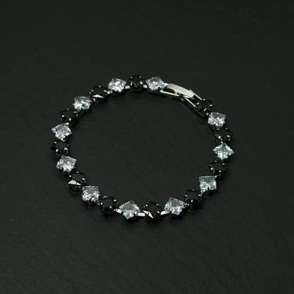 Alternating Color Cubic Zirconia Bracelet
