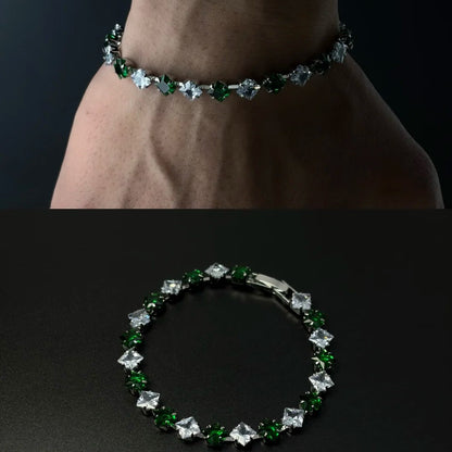 Alternating Color Cubic Zirconia Bracelet
