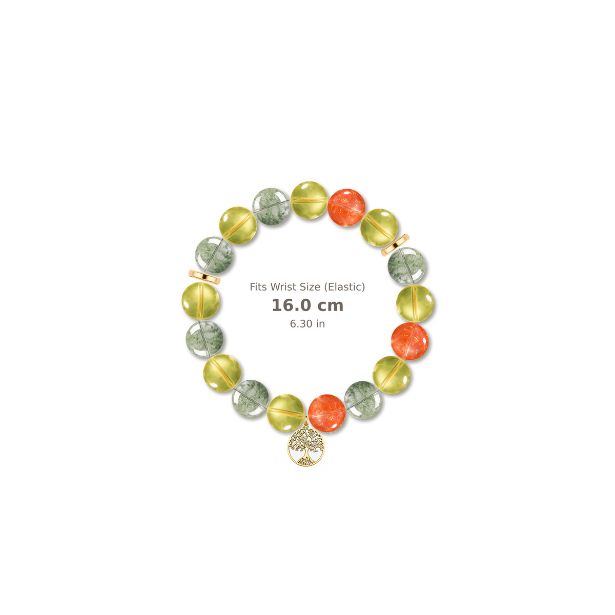 Abundant Grace Bracelet mixed crystal bracelet design — alternating beads with evenly spaced accents and reference-style soft shadow