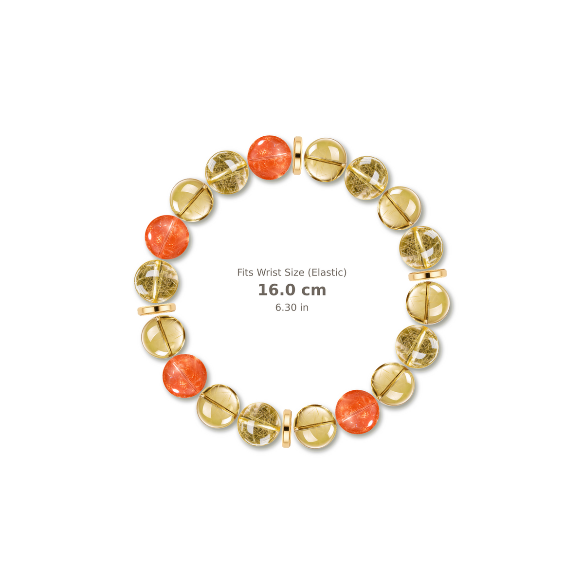 Active Glow Bracelet mixed crystal bracelet design — alternating beads with evenly spaced accents and reference-style soft shadow