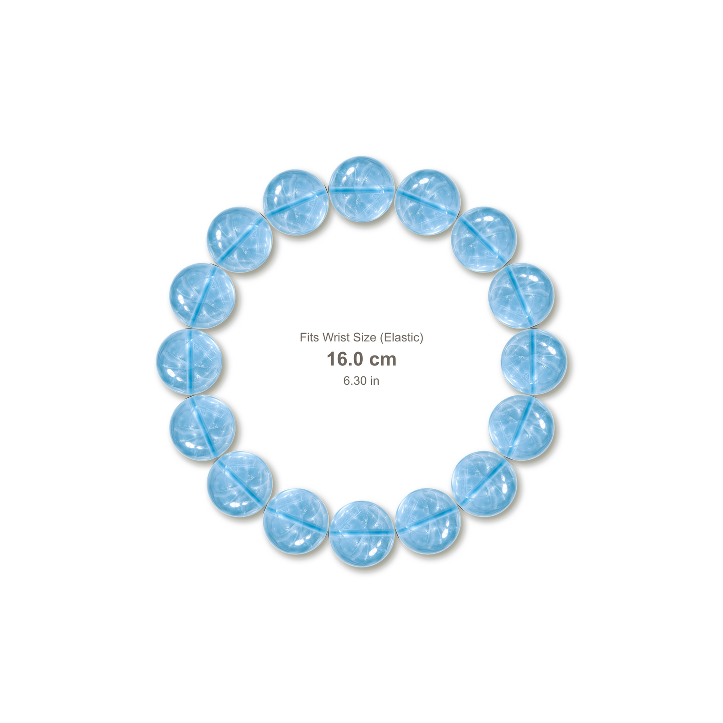 Aquamarine Bracelet bracelet design — contact spacing 8mm, reference-style soft shadow, no string v9