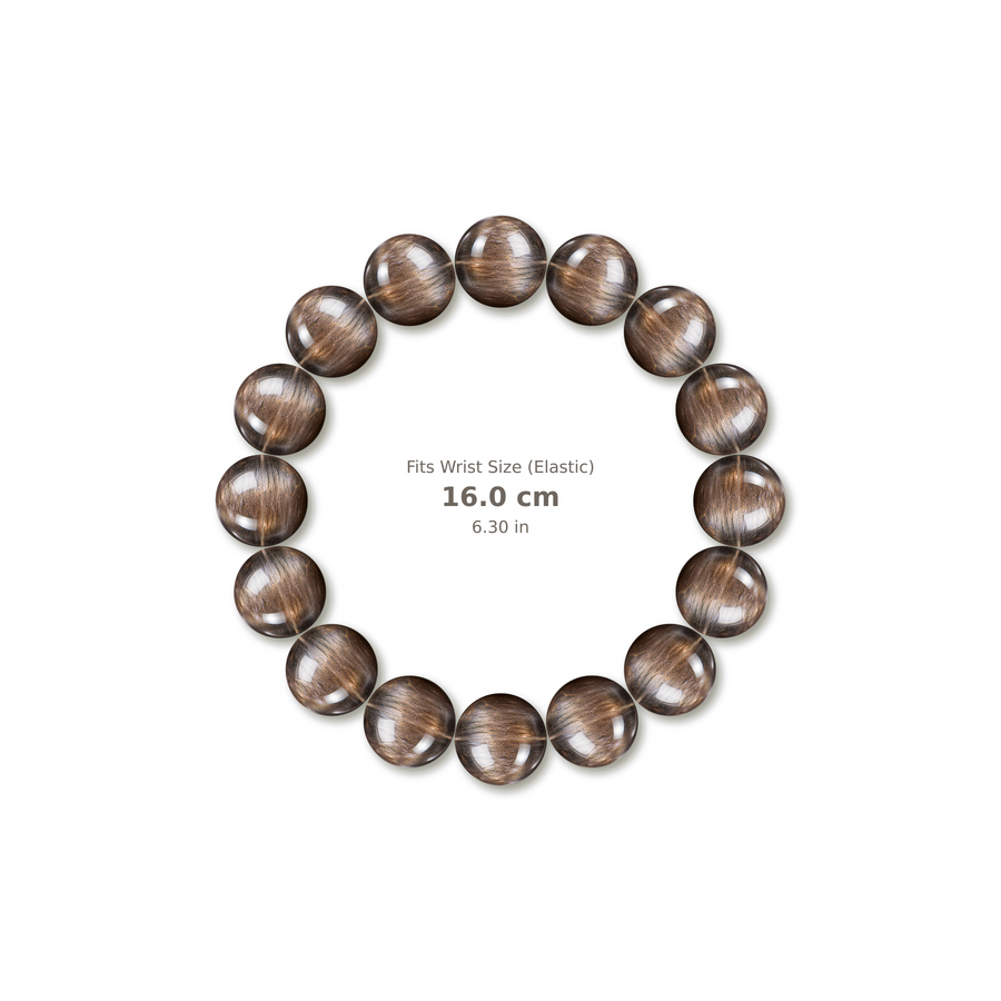 Black Phantom Cat's Eye Quartz Bracelet bracelet design — contact spacing 8mm, reference-style soft shadow, no string v9