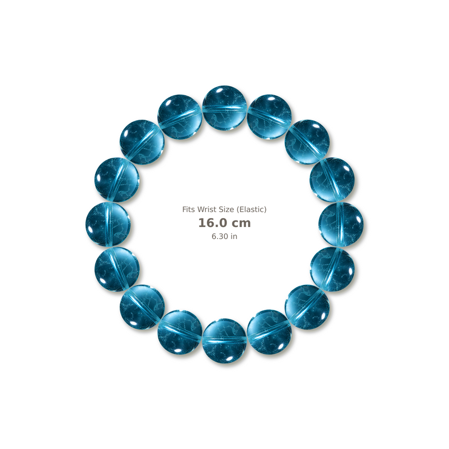 Blue Topaz Bracelet bracelet design — contact spacing 10mm, reference-style soft shadow, no string v9