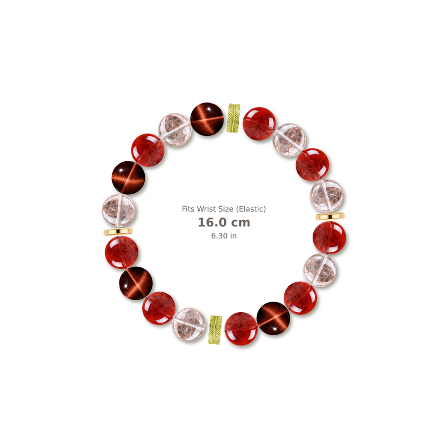 Bold Rhythm Bracelet mixed crystal bracelet design — alternating beads with evenly spaced accents and reference-style soft shadow