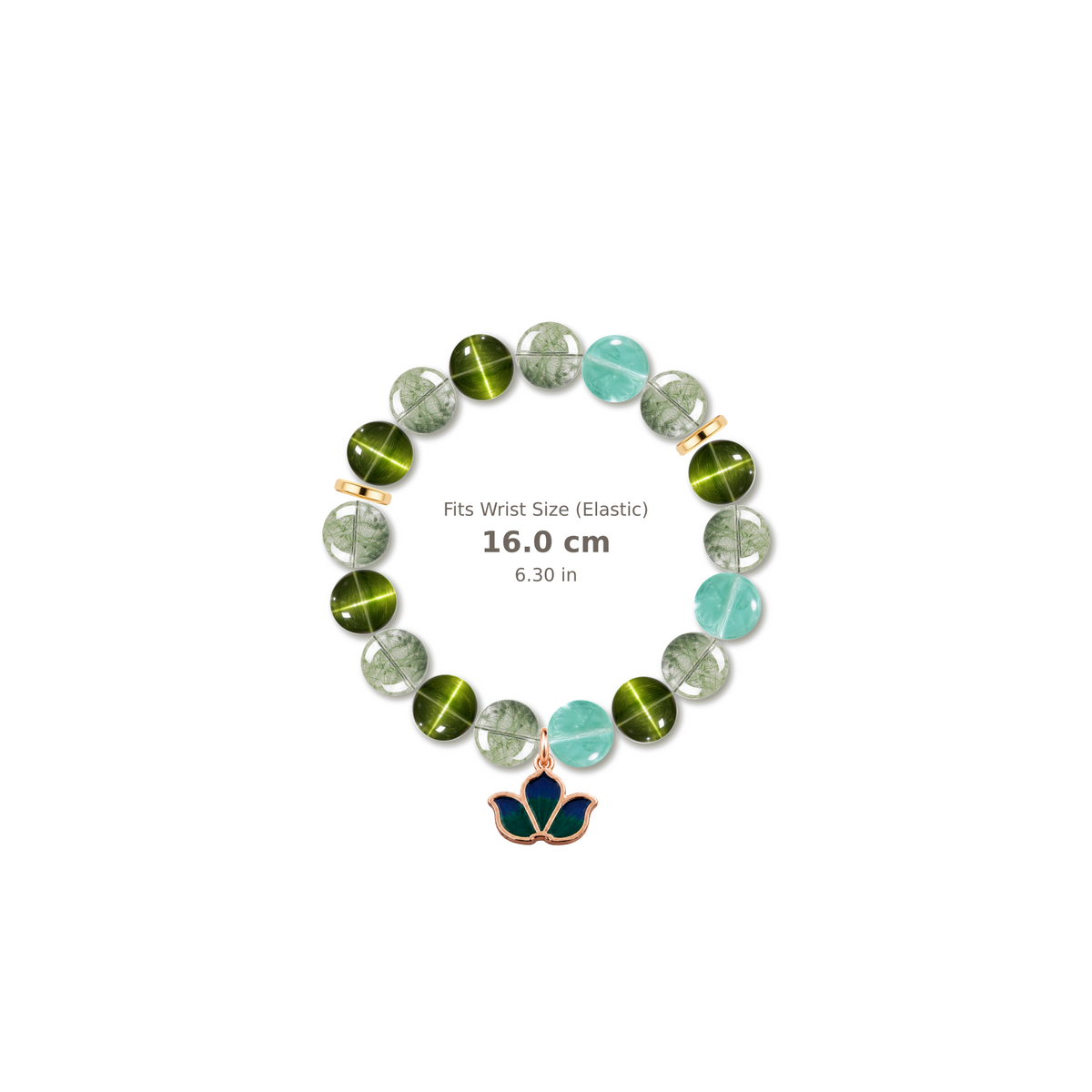 Bright Idea Bracelet mixed crystal bracelet design — alternating beads with evenly spaced accents and reference-style soft shadow