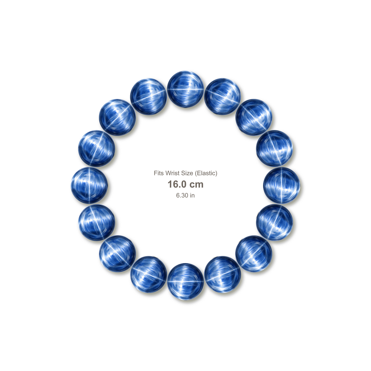 Cat's Eye Kyanite Bracelet bracelet design — contact spacing 10mm, reference-style soft shadow, no string v9