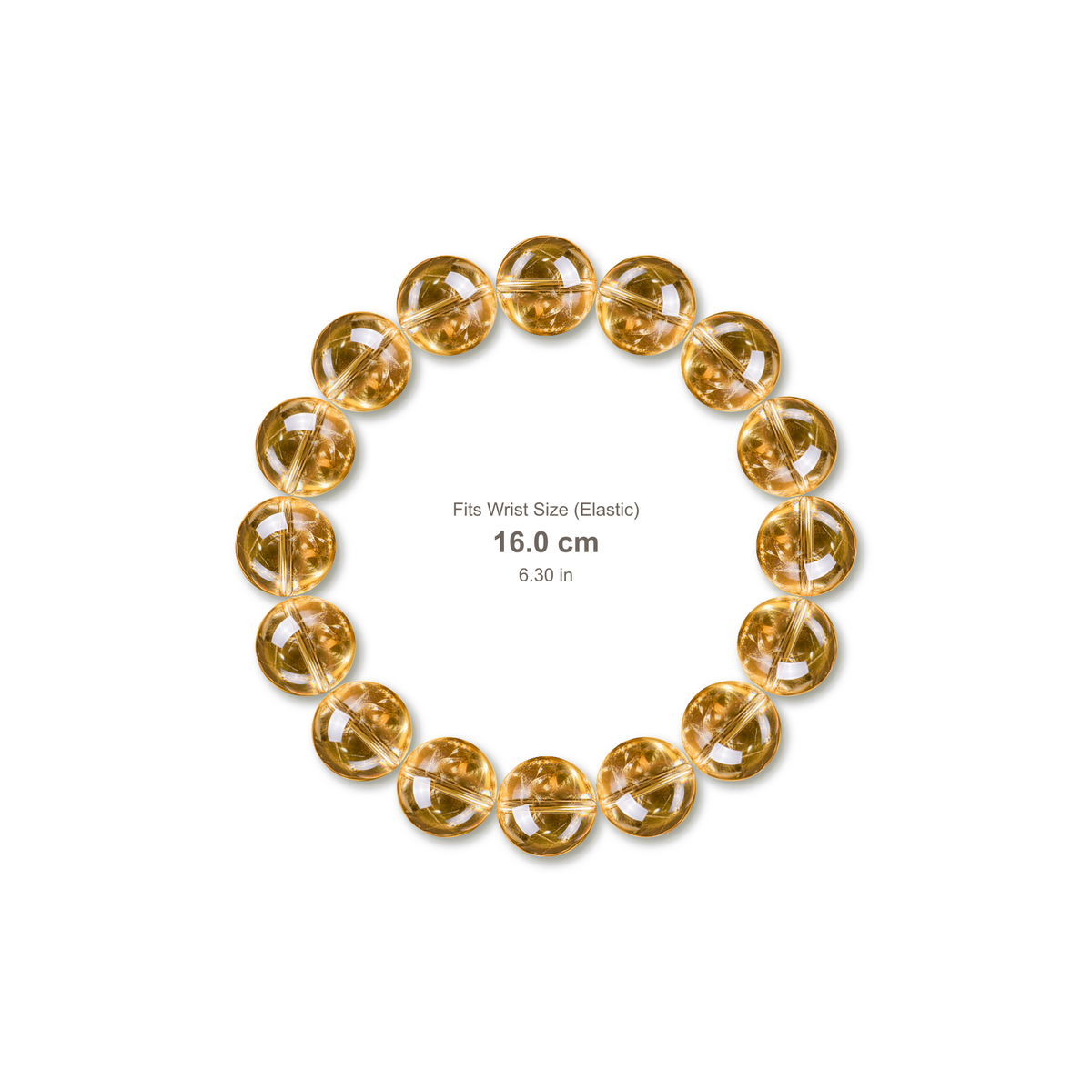 Champagne Azeztulite Bracelet bracelet design — contact spacing 8mm, reference-style soft shadow, no string v9