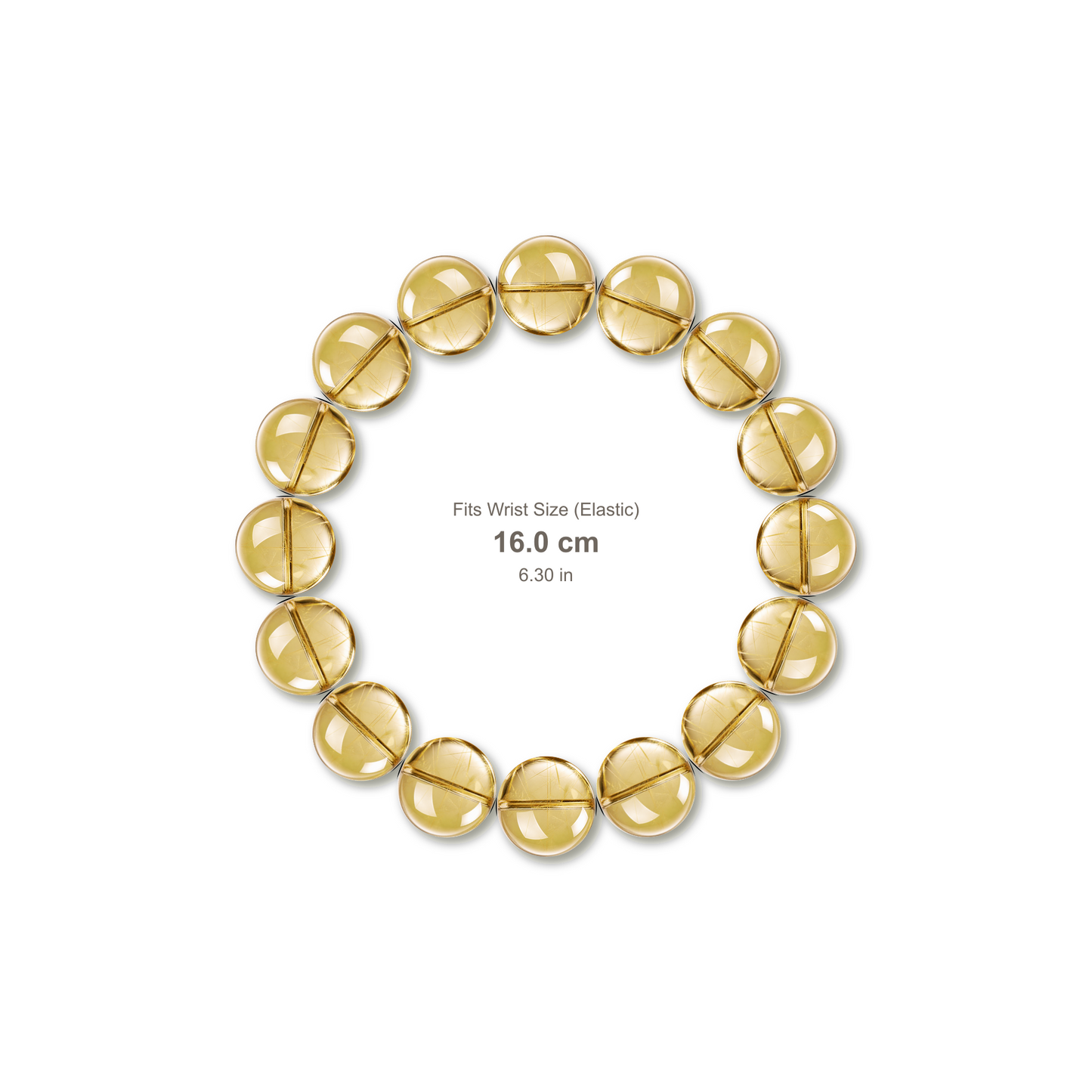 Citrine Bracelet bracelet design — contact spacing 8mm, reference-style soft shadow, no string v9