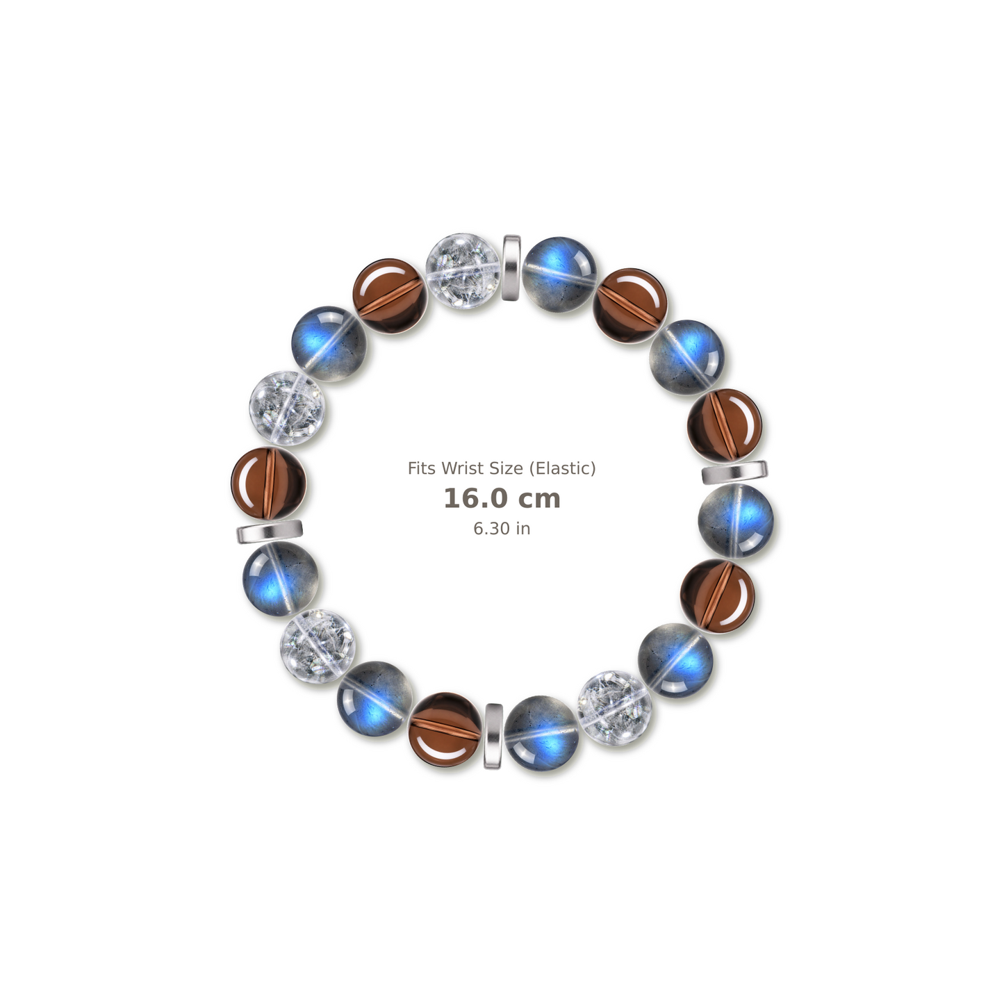 Clear Current Bracelet bracelet design — evenly distributed accents v3