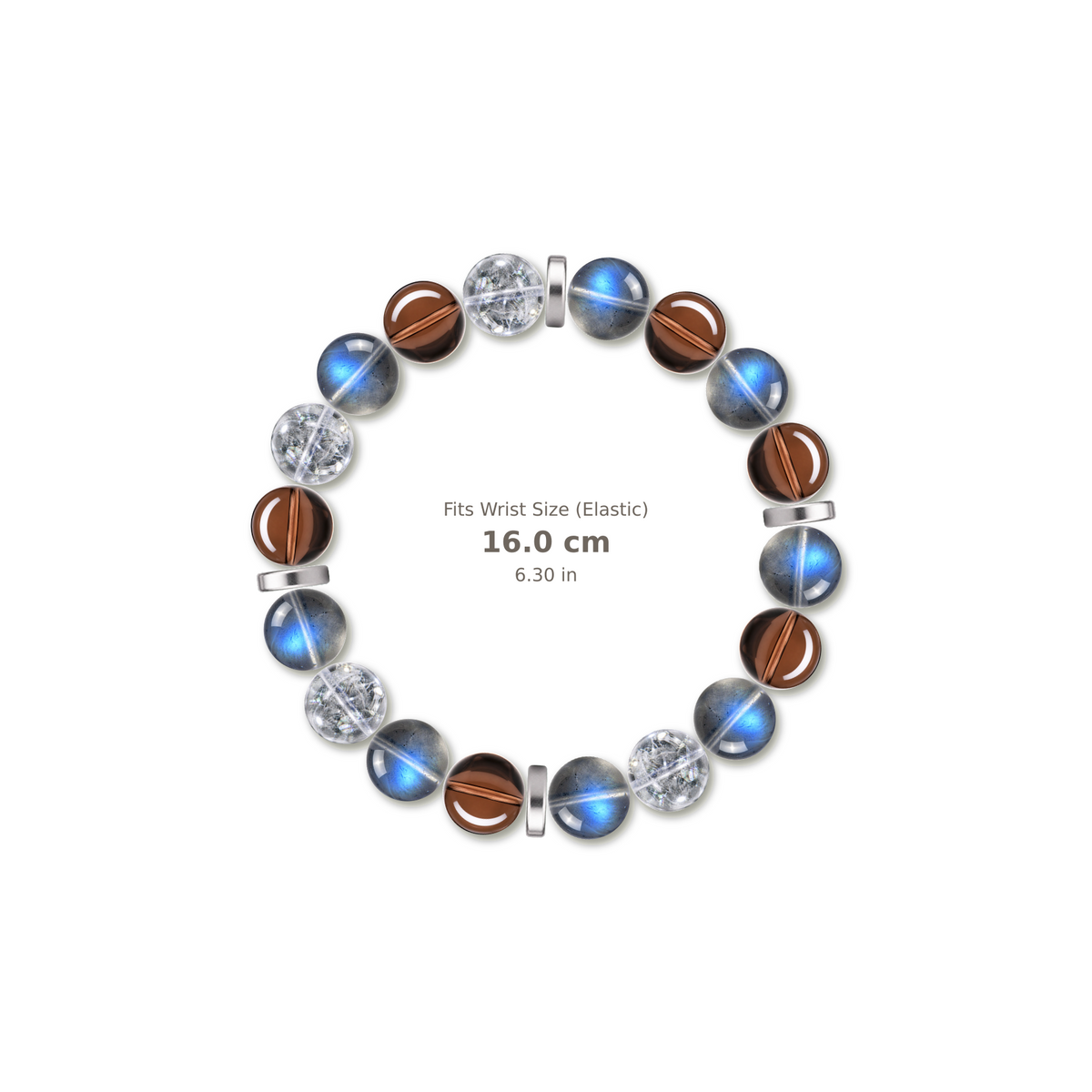 Clear Current Bracelet bracelet design — evenly distributed accents v3