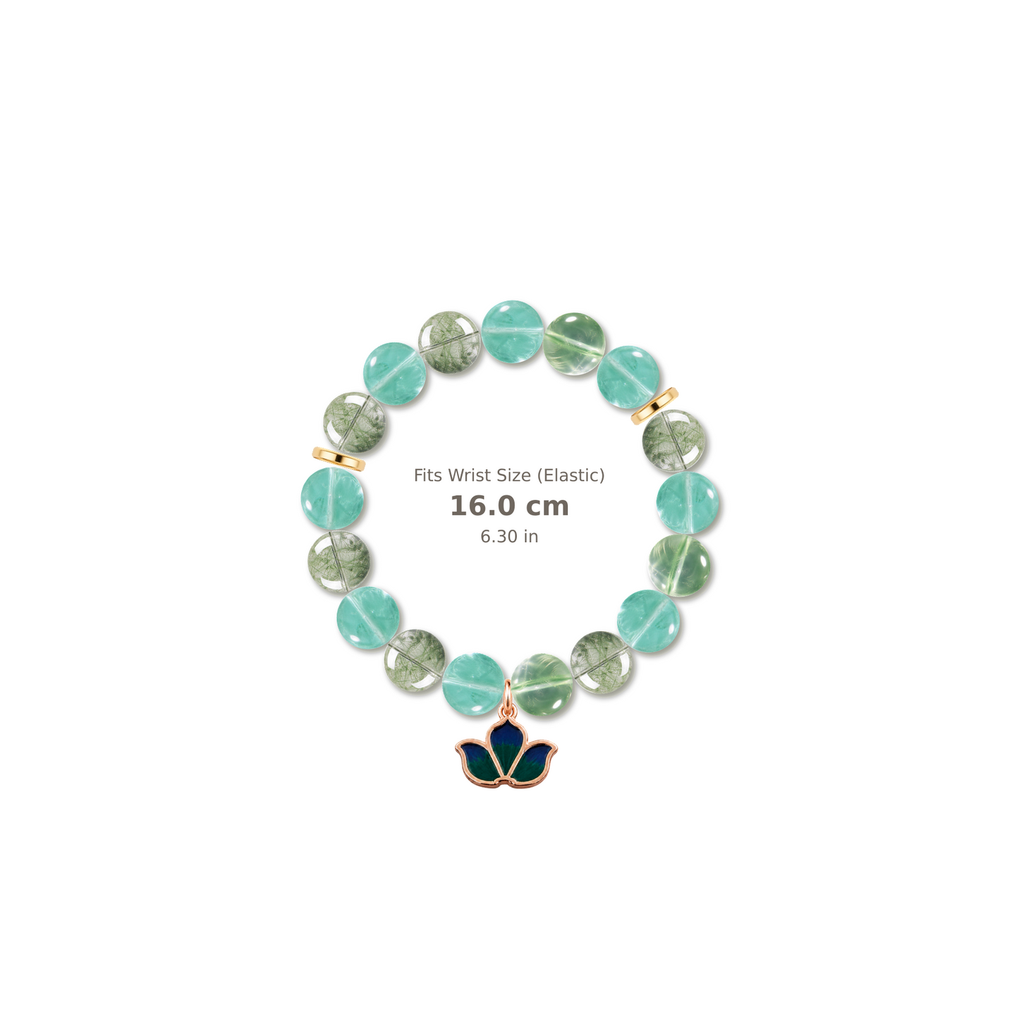 Color Story Bracelet mixed crystal bracelet design — alternating beads with evenly spaced accents and reference-style soft shadow