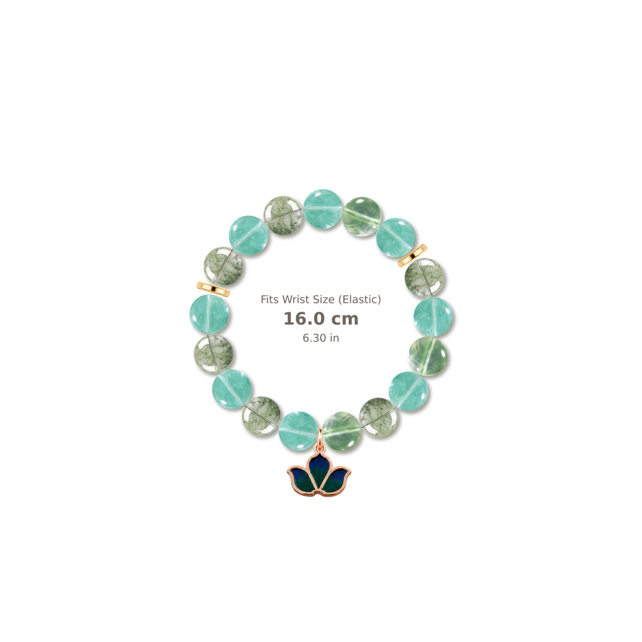 Color Story Bracelet mixed crystal bracelet design — alternating beads with evenly spaced accents and reference-style soft shadow