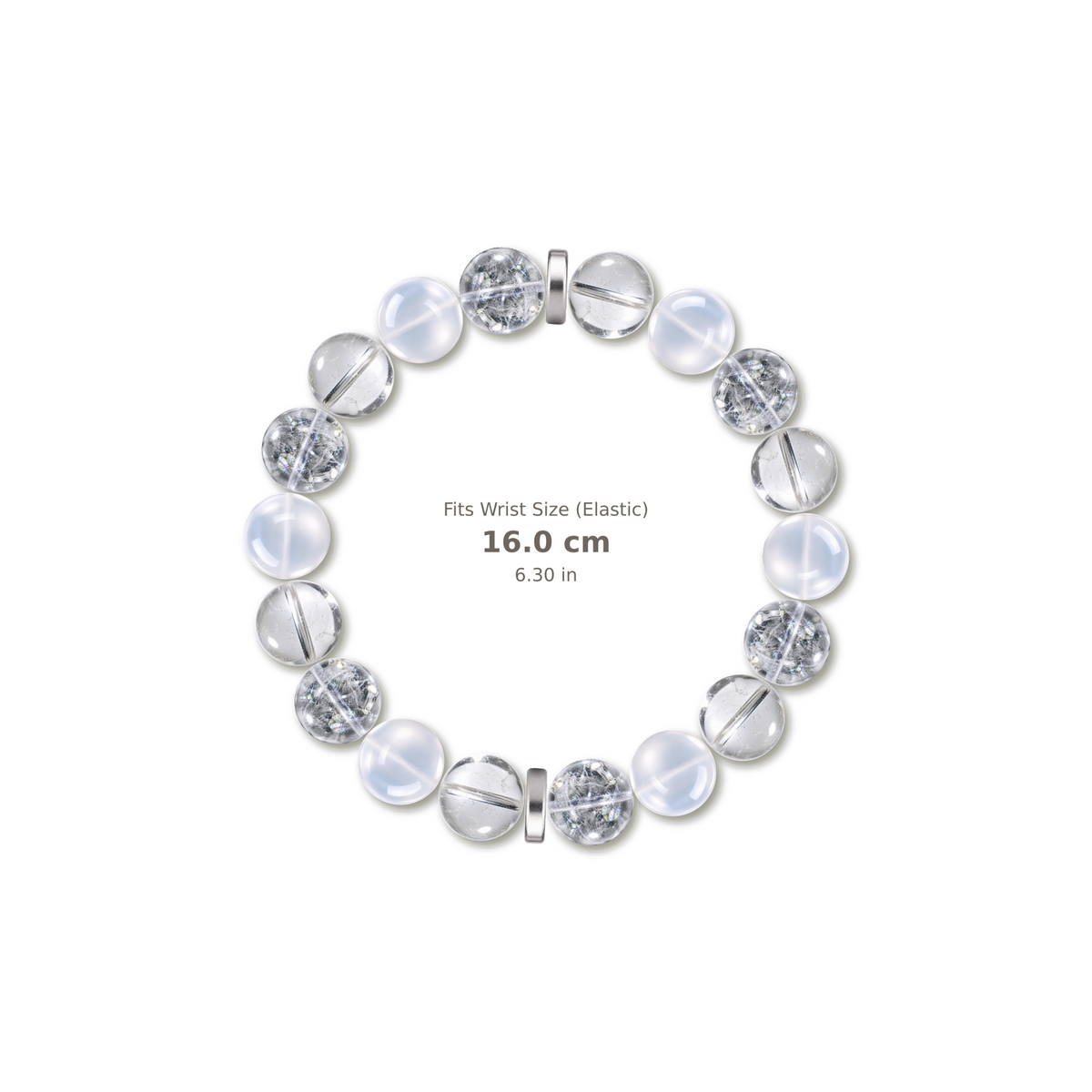 Crystal Everyday Bracelet mixed crystal bracelet design — alternating beads with evenly spaced accents and reference-style soft shadow