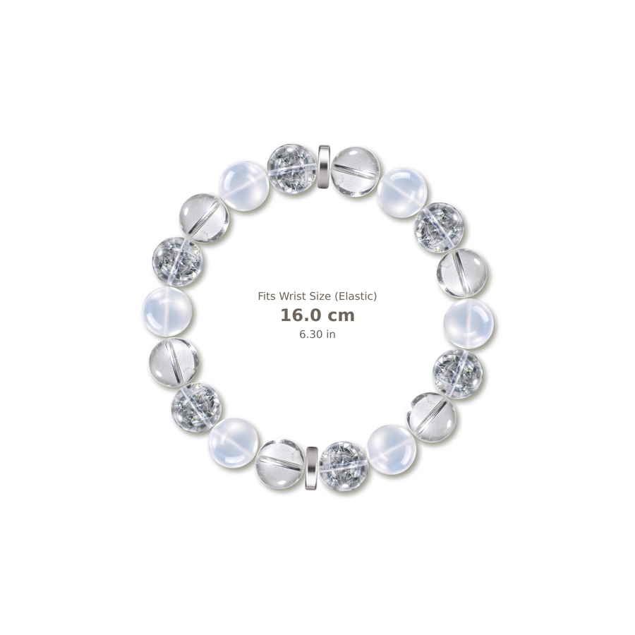 Crystal Everyday Bracelet mixed crystal bracelet design — alternating beads with evenly spaced accents and reference-style soft shadow