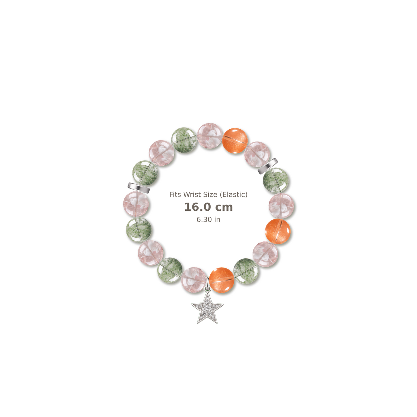 Dream in Color Bracelet mixed crystal bracelet design — alternating beads with evenly spaced accents and reference-style soft shadow
