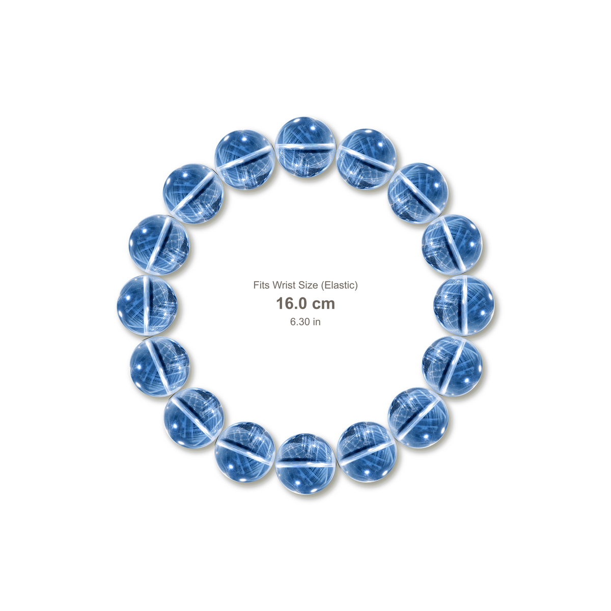 Dumortierite Quartz Bracelet bracelet design — contact spacing 10mm, reference-style soft shadow, no string v9
