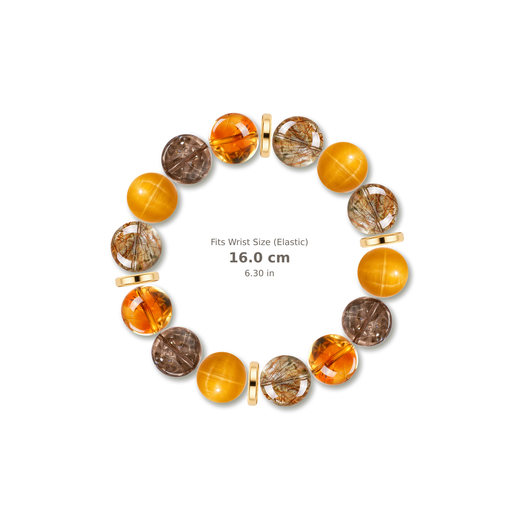 Evening Luxe Bracelet mixed crystal bracelet design — alternating beads with evenly spaced accents and reference-style soft shadow
