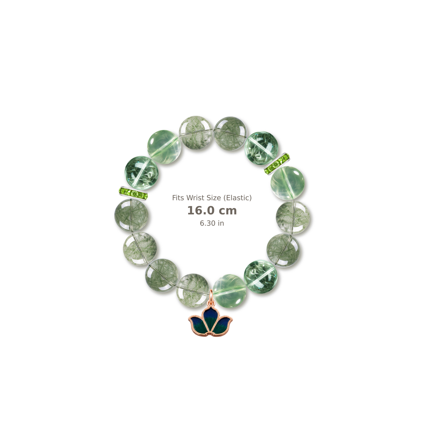Forest Light Bracelet mixed crystal bracelet design — alternating beads with evenly spaced accents and reference-style soft shadow