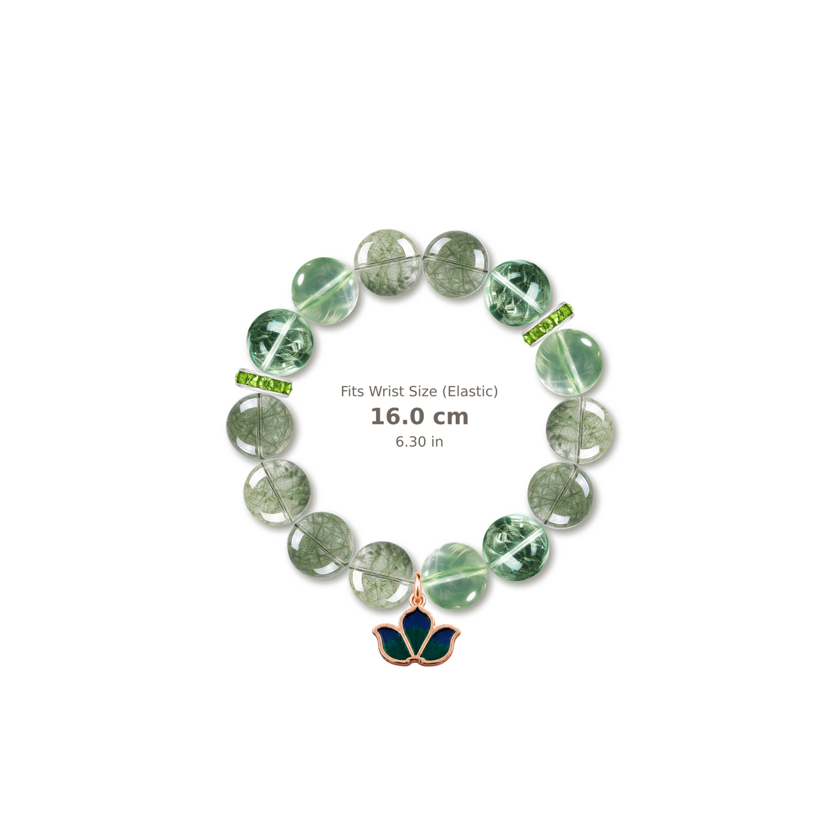 Forest Light Bracelet mixed crystal bracelet design — alternating beads with evenly spaced accents and reference-style soft shadow
