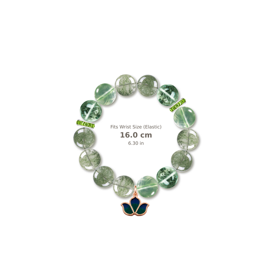 Forest Light Bracelet mixed crystal bracelet design — alternating beads with evenly spaced accents and reference-style soft shadow