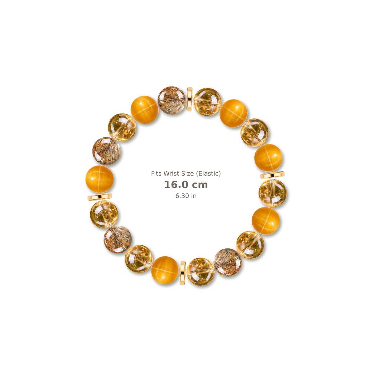 Fortunate Glow Bracelet mixed crystal bracelet design — alternating beads with evenly spaced accents and reference-style soft shadow