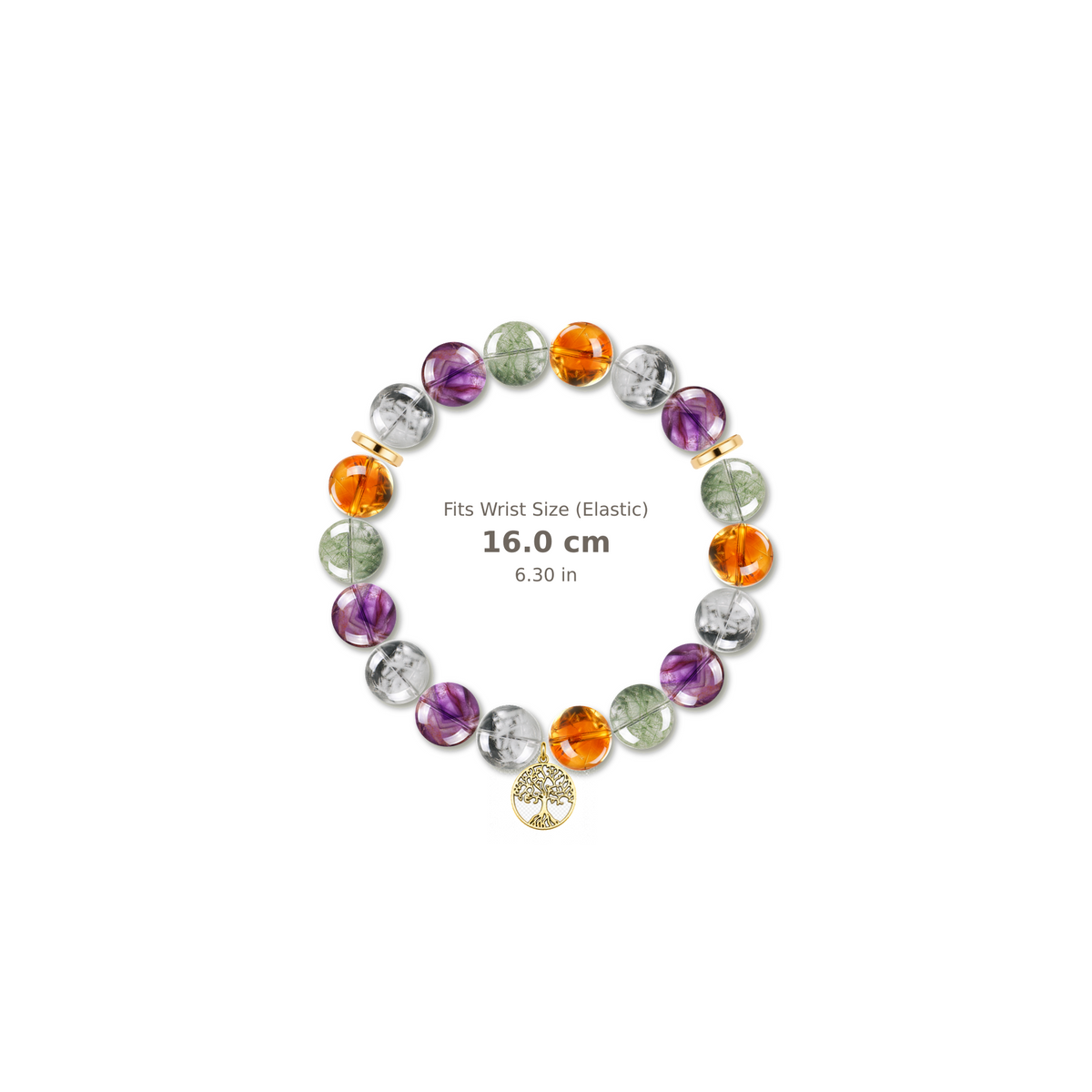 Generations Bracelet mixed crystal bracelet design — alternating beads with evenly spaced accents and reference-style soft shadow