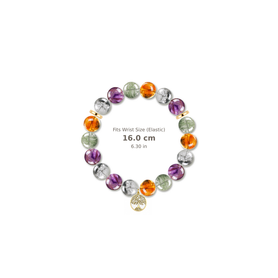 Generations Bracelet mixed crystal bracelet design — alternating beads with evenly spaced accents and reference-style soft shadow