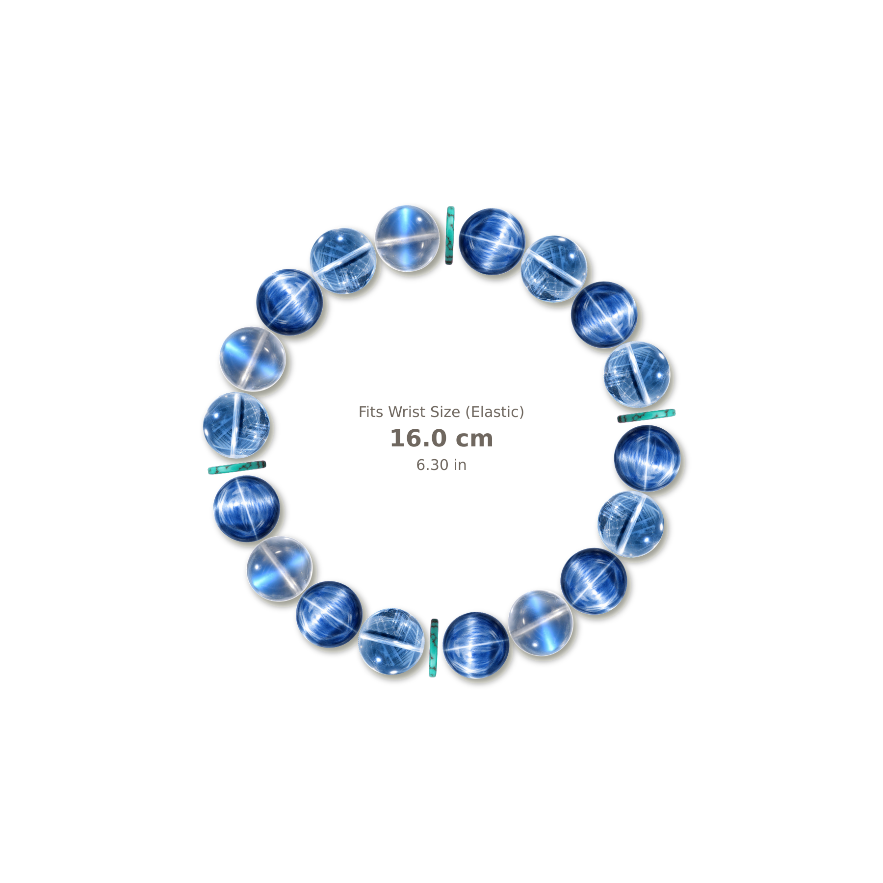 Gentle Truth Bracelet mixed crystal bracelet design — alternating beads with evenly spaced accents and reference-style soft shadow
