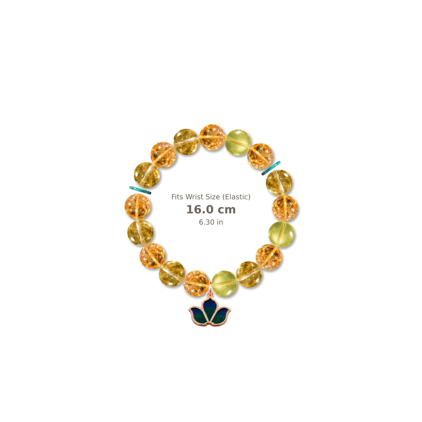 Golden Chance Bracelet mixed crystal bracelet design — alternating beads with evenly spaced accents and reference-style soft shadow