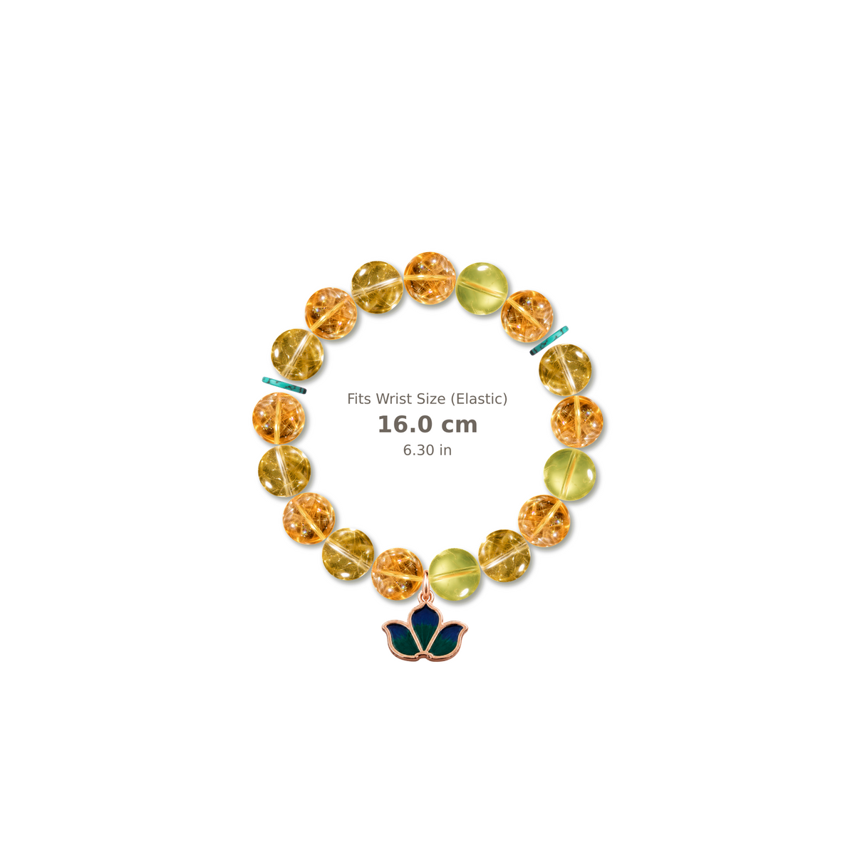 Golden Chance Bracelet mixed crystal bracelet design — alternating beads with evenly spaced accents and reference-style soft shadow