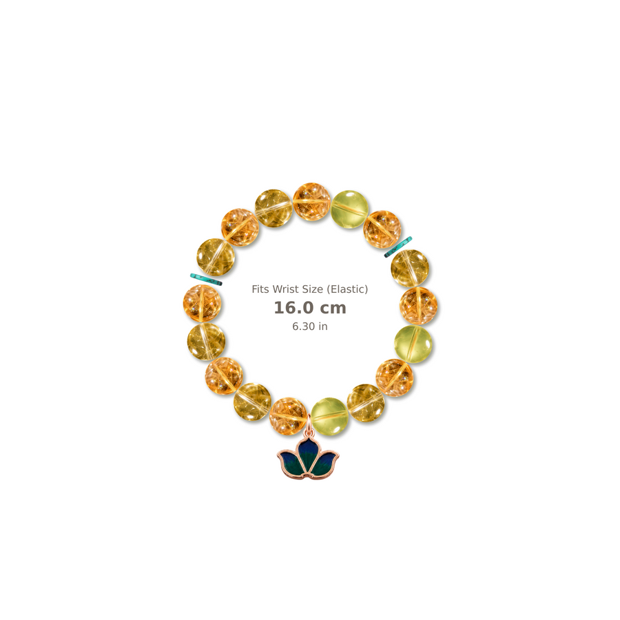 Golden Chance Bracelet mixed crystal bracelet design — alternating beads with evenly spaced accents and reference-style soft shadow