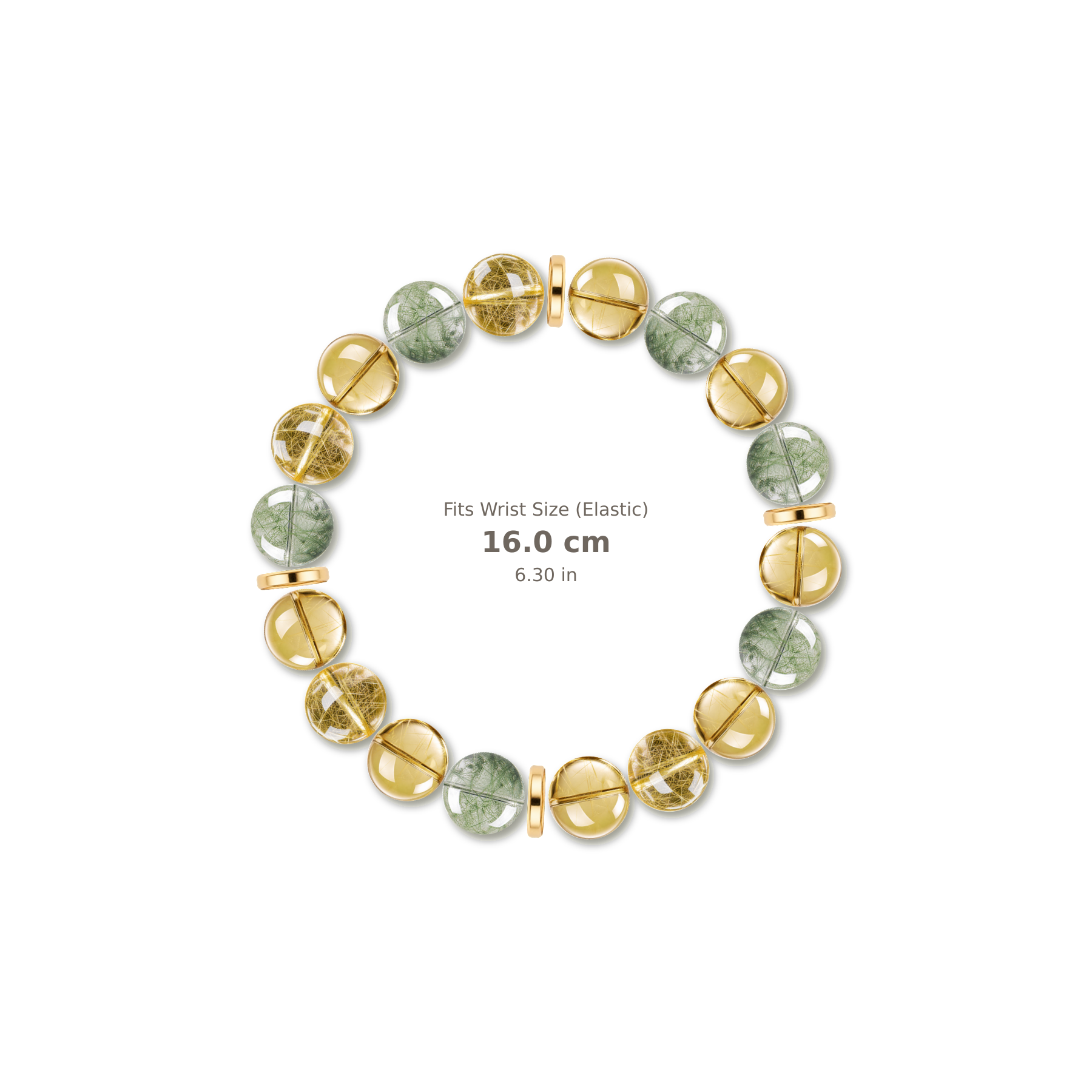 Golden Harvest Bracelet mixed crystal bracelet design — alternating beads with evenly spaced accents and reference-style soft shadow