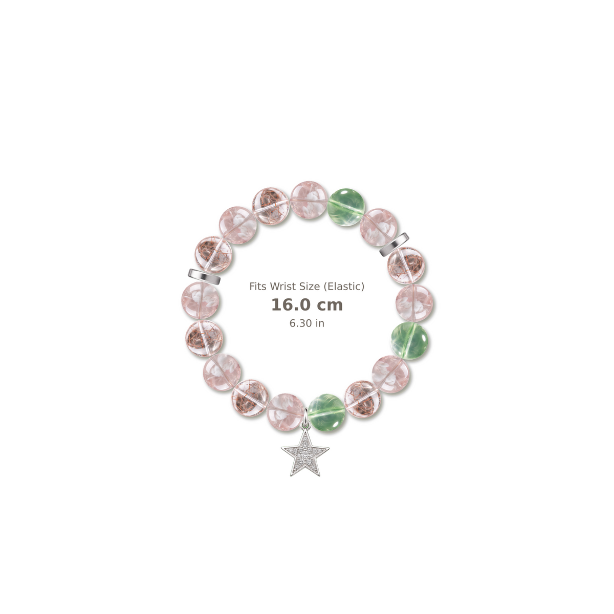 Golden Muse Bracelet mixed crystal bracelet design — alternating beads with evenly spaced accents and reference-style soft shadow
