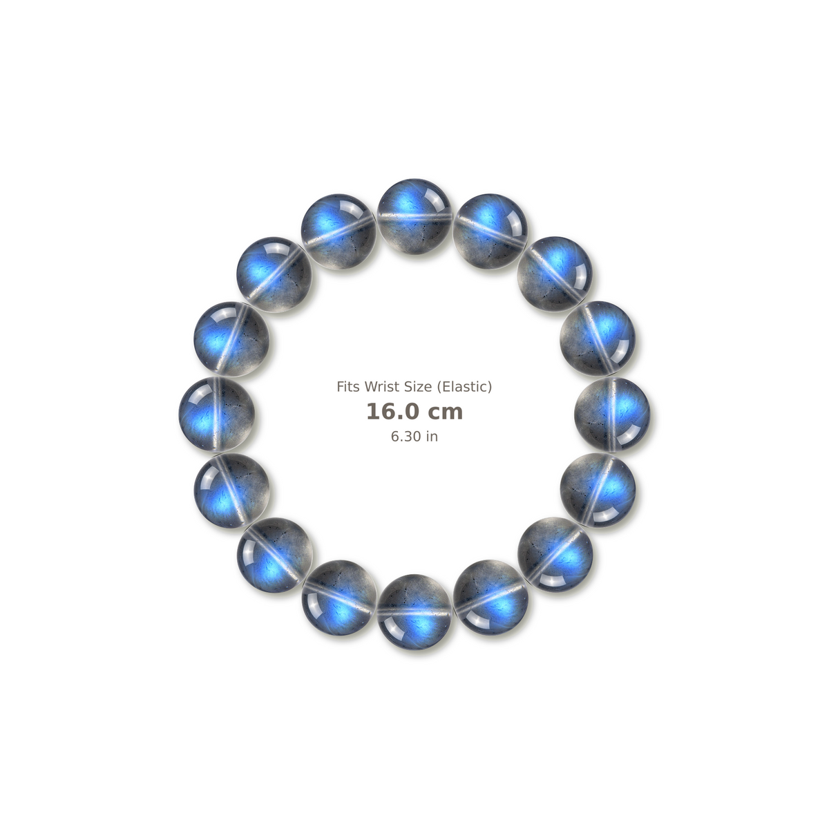 Gray Moonstone Bracelet bracelet design — contact spacing 8mm, reference-style soft shadow, no string v9